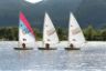 Laser sul lago in navigazione