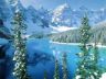 Foto invernale lago di montagna Wallpaper Lake photo