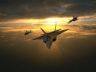 Foto aereo da caccia