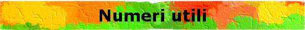 Numeri utili