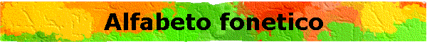 Alfabeto fonetico