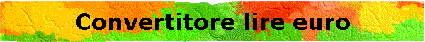 Convertitore lire euro
