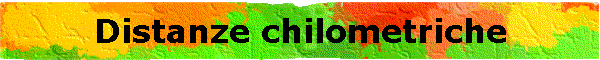 Distanze chilometriche